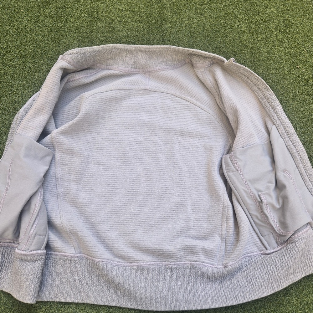 Lululemon On Repeat Bomber Jacket Women's Size 4 Gray - Picture 3 of 12